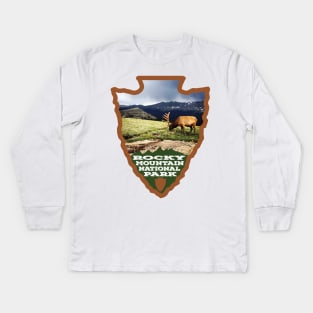 Rocky Mountain National Park arrowhead Kids Long Sleeve T-Shirt